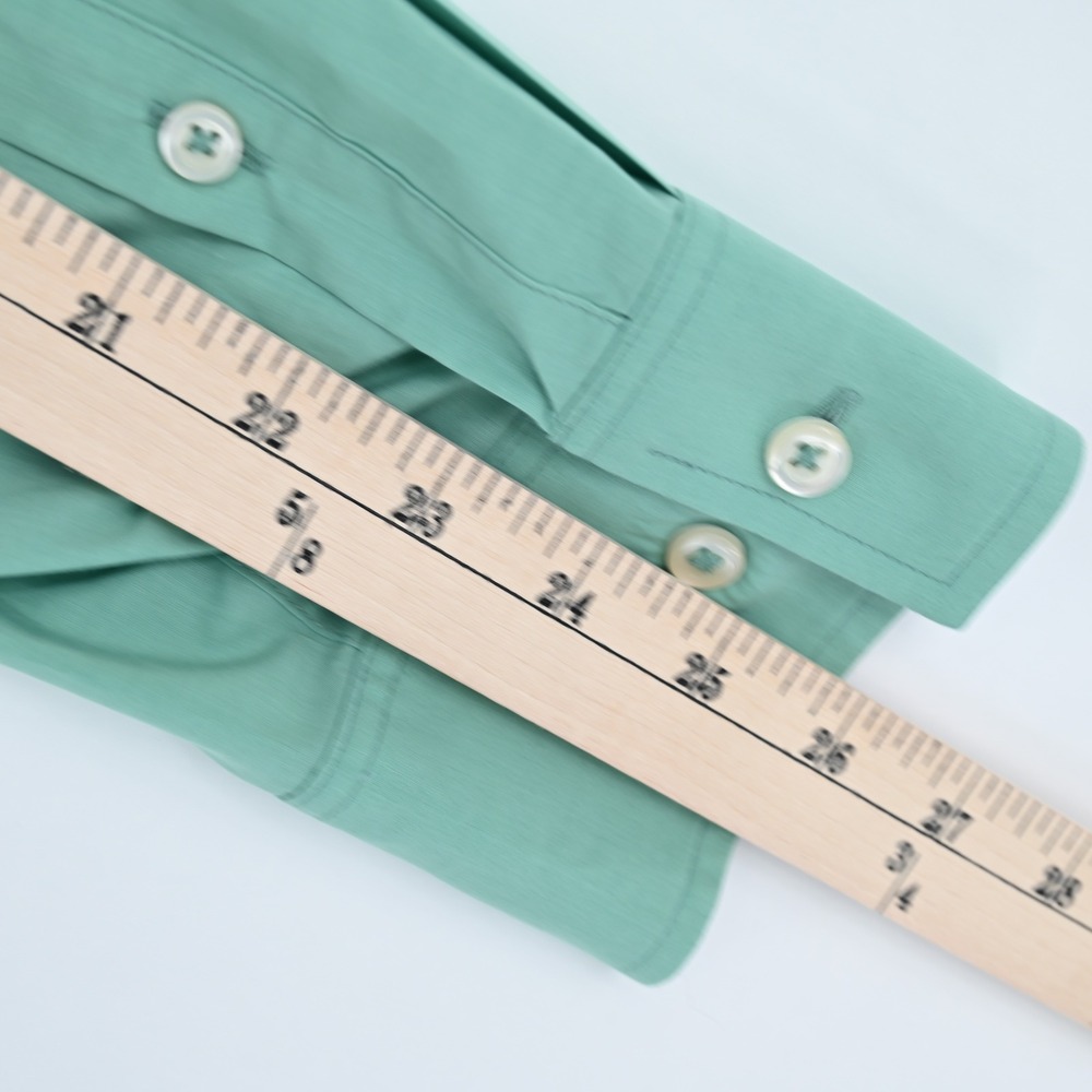 Tommy Bahama IslandZone Mens XL Seafoam Green Pima Cotton Resort Shirt Luxe EUC - Picture 16 of 16
